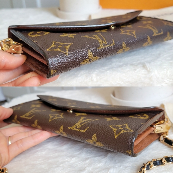 Louis Vuitton Monogram Wallet with Gold Chain - Picture 16 of 16